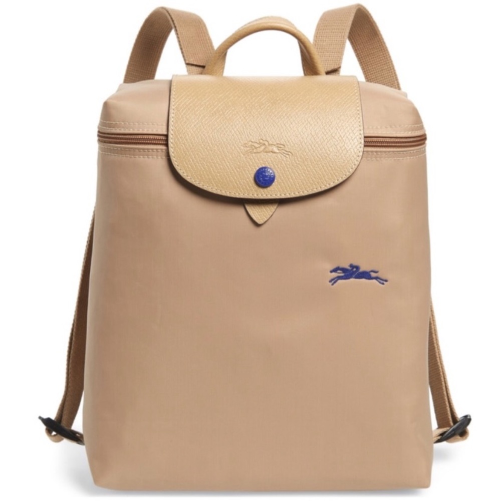 Longchamp le pliage club nylon backpack in beige